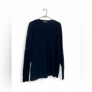 Smart wool blend Navy Blue crewneck sweater